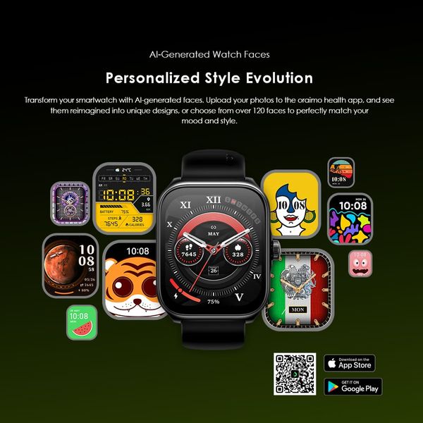Oraimo Watch Nova N 2.5D Curved Glass Smart Watch