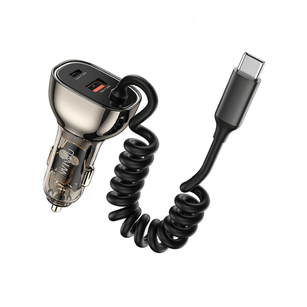 Wiwu Dual Port USB-A + USB-C Pad 90W Car Charger