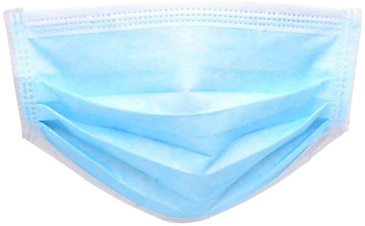 Disposable  Face Mask with Ear Loop 50 Count 3 Ply | Nose Allergy Dust Mask Filter Mask