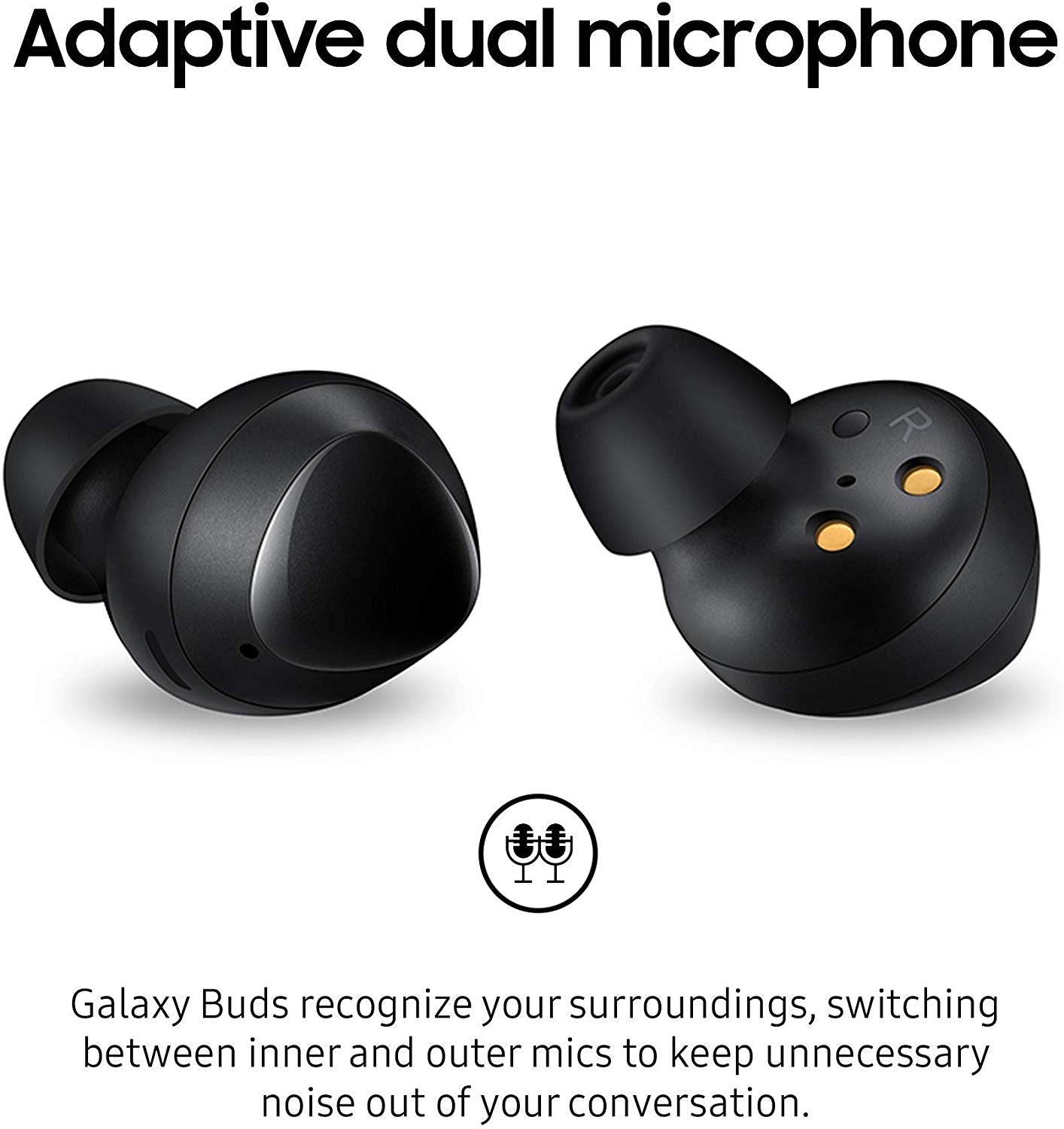 Samsung Galaxy Buds , Bluetooth True Wireless Earbuds (Wireless charging Case included)  Black