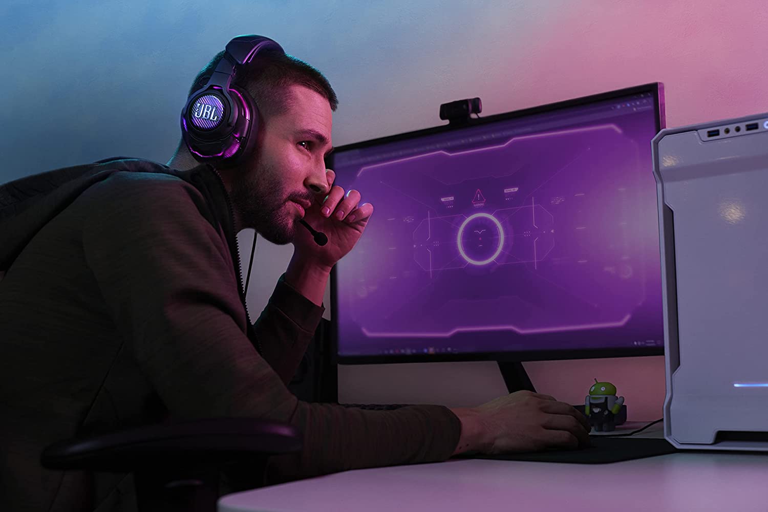 JBL Quantum ONE - Over-Ear Performance Gaming Headset with Active Noise Cancelling (Wired)