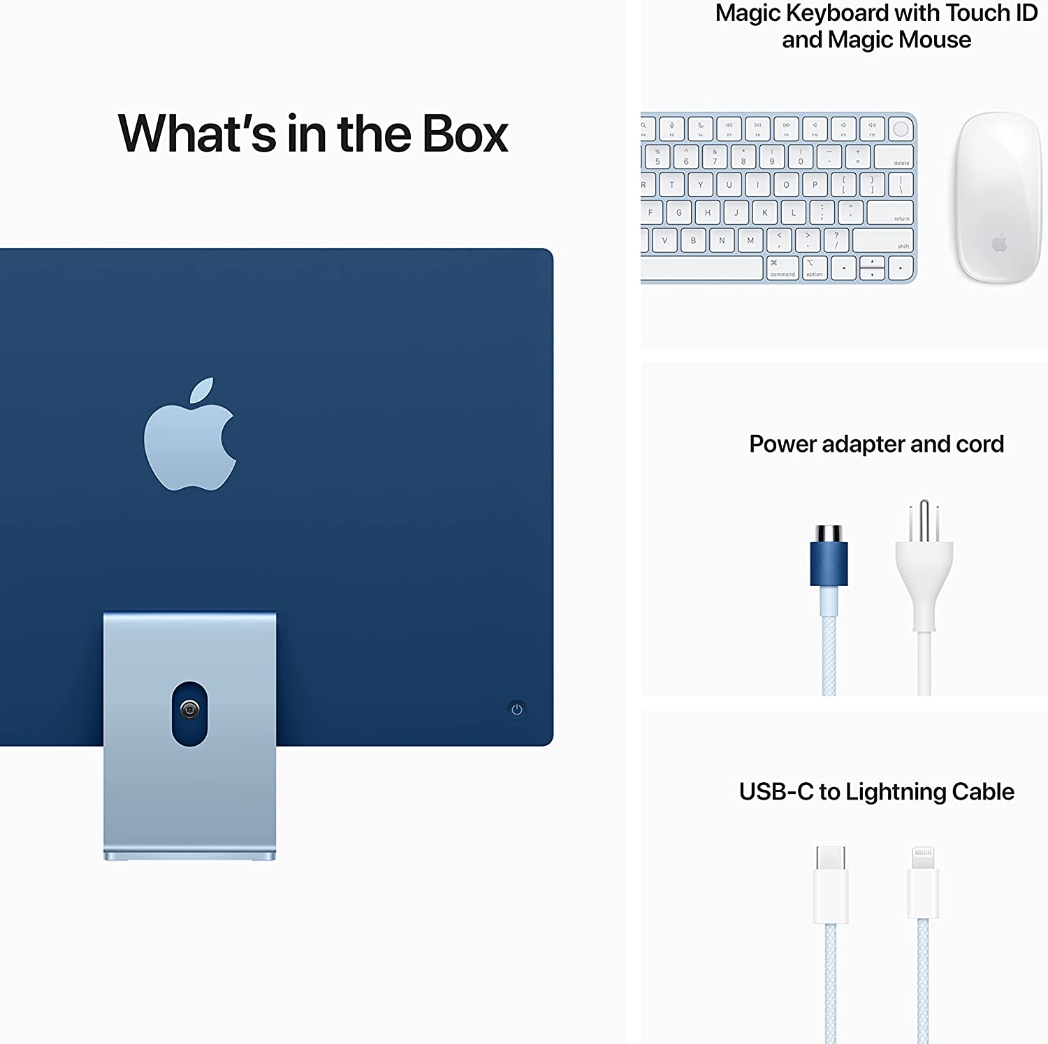 2021 Apple iMac 24-inch, Apple M1 chip 8GB RAM 256GB SSD