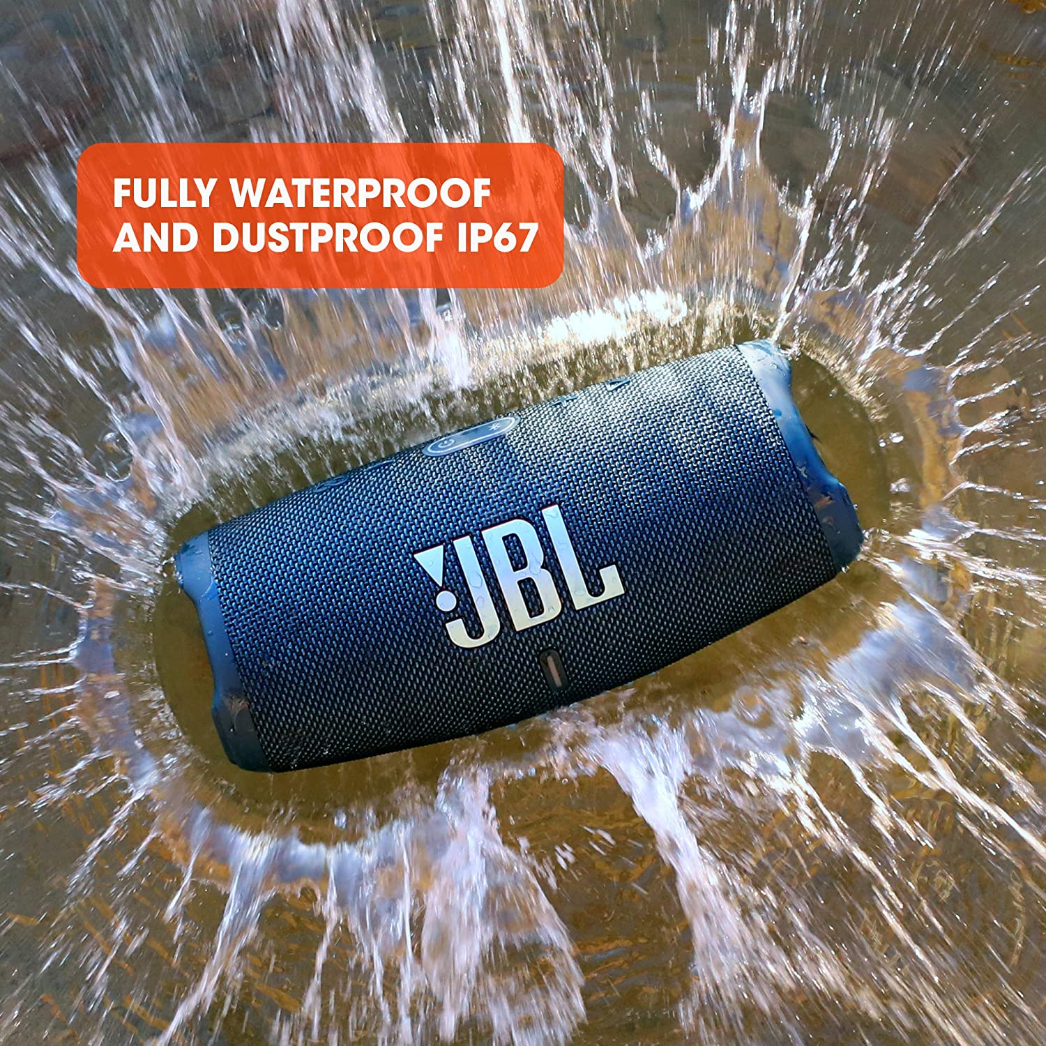 JBL CHARGE 5 - Portable Bluetooth Speaker with IP67 Waterproof and USB Charge out