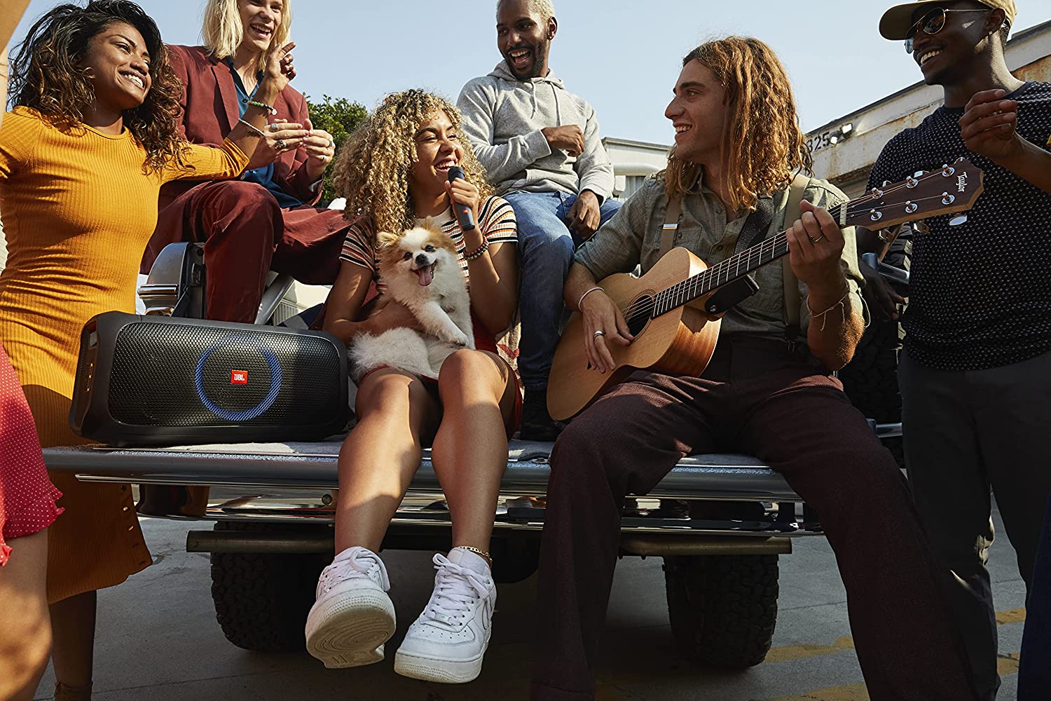 JBL PartyBox On-The-Go Powerful Portable Bluetooth Party Speaker with Dynamic Light Show