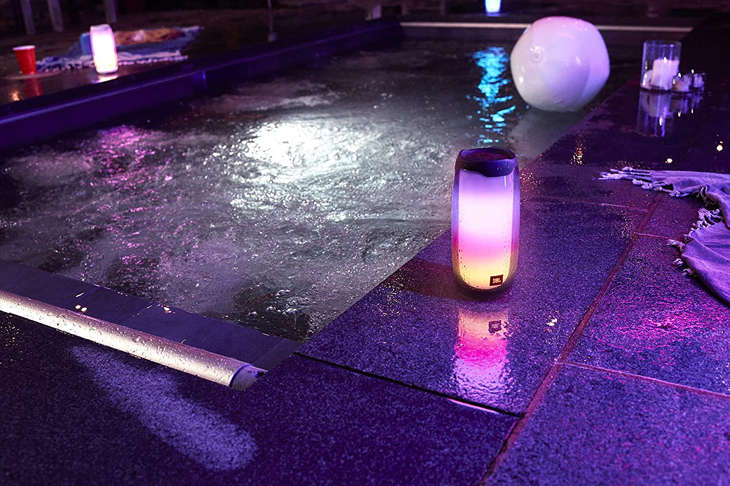 JBL Pulse 4 - Waterproof Portable Bluetooth Speaker with Light Show