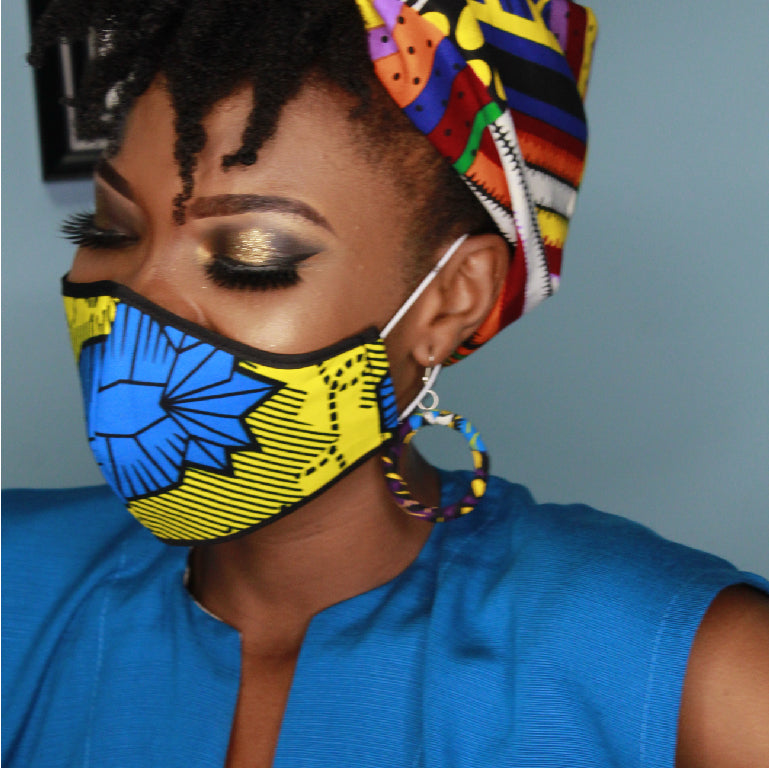 African Print Cloth Facemask