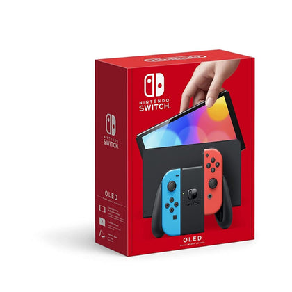 Nintendo Switch – OLED Model w/ Neon Red & Neon Blue Joy-Con